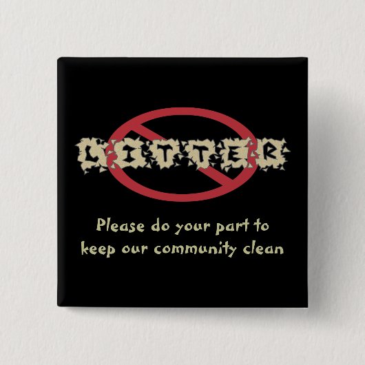 Geen Button strooisel (Voorkant)