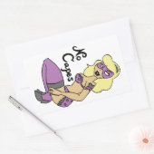 Geen Capes Superheroine Pin-Up Sticker (Envelop)