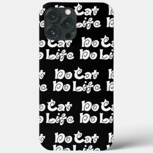 Geen Cat No Life Hoesje-Mate iPhone Case