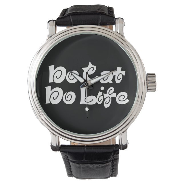 Geen Cat No Life Horloge (Voorkant)