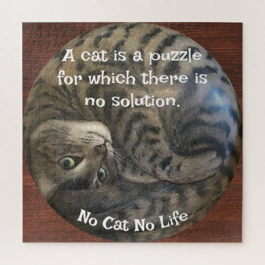 Geen Cat No Life Legpuzzel (Verticaal)