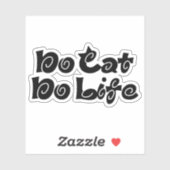 Geen Cat No Life Sticker (Vel)