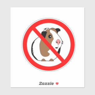 Geen cavia sticker