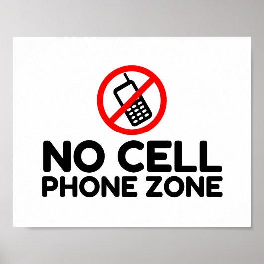 Geen celtelefoonzone poster (Voorkant)