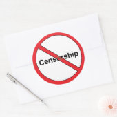 Geen Censorship Sticker (Envelop)