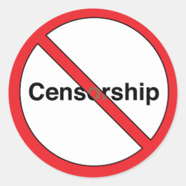 Geen Censorship Sticker