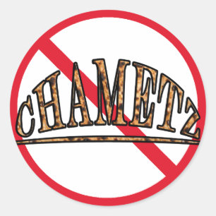 Geen Chametz Ronde Sticker