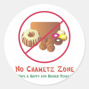 Geen Chametz-zone Ronde Sticker