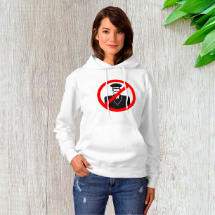 Geen Chauffeur Toegestaan Symbool Grappige Waarsch Hoodie