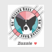 Geen cirkelontwerp gemiste dagen sticker (Vel)