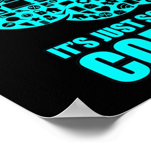 Geen Cloud Computer IT Tech Software Programmer Ge Poster (Hoek)