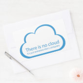 Geen cloud rechthoekige sticker (Envelop)