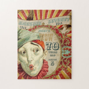 Geen clowns, het is verjaardag nummer zeventig legpuzzel