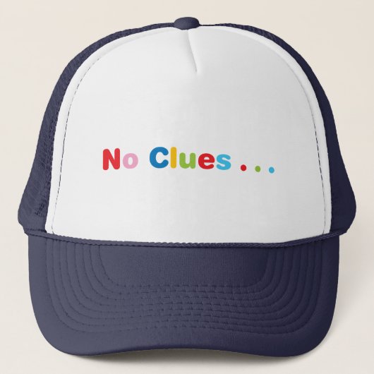 Geen clusters trucker pet (Voorkant)