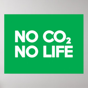 GEEN CO2 GEEN LEVEN POSTER