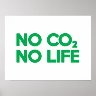 GEEN CO2 GEEN LEVEN POSTER