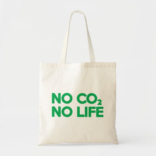 GEEN CO2 GEEN LEVEN TOTE BAG (Voorkant)