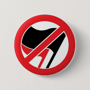 Geen Commies! Ronde Button 5,7 Cm