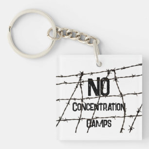 Geen concentratiekampen sleutelhanger
