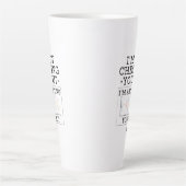 Geen controle op de fysieke therapist Fun Custom Latte Mok (Voorkant)