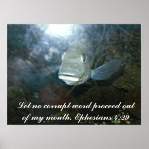 Geen corrupte woorden poster