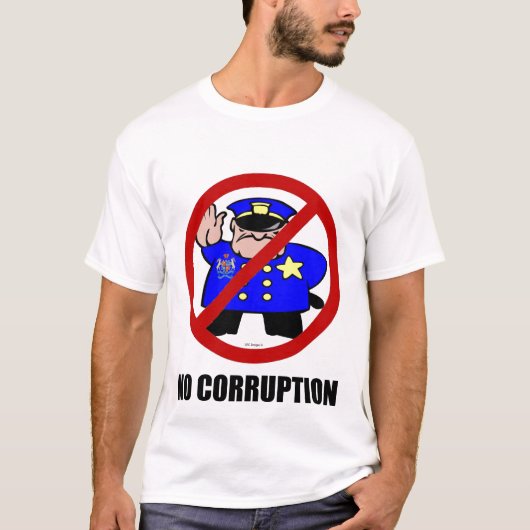 GEEN CORRUPTIE-T-SHIRT T-SHIRT (Voorkant)