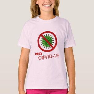 GEEN COVID   NEEN VOOR COVID-19 Word Art T-Shirt