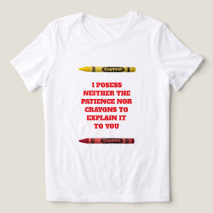 Geen Crayons T-shirt Tri-Blend Shirt