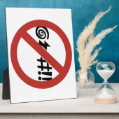 Geen Cursing toegestaan, Sign, Virginia, VS Fotoplaat (Zijkant)