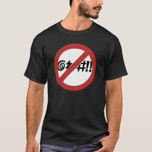 Geen Cursing toegestaan, Sign, Virginia, VS T-shirt