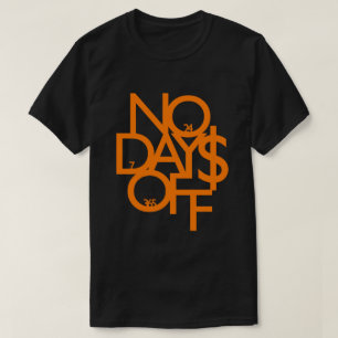 Geen dagen uit Shirt - Oranje/zwart