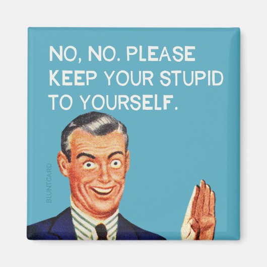 Geen dank magneet (Voorkant)