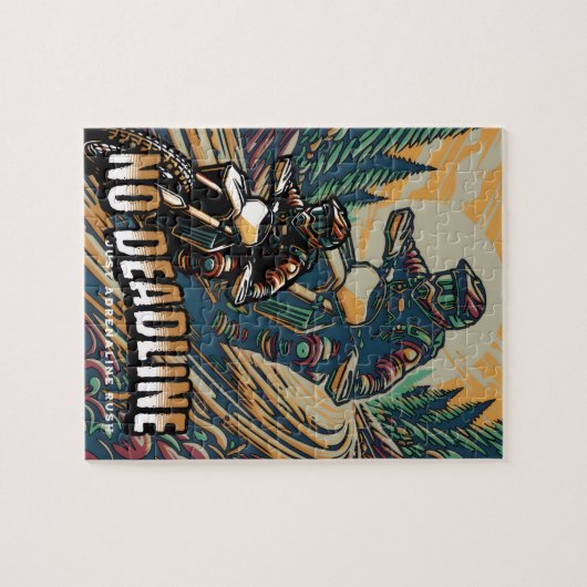 Geen deadline, gewoon adrenaline legpuzzel (Horizontaal)