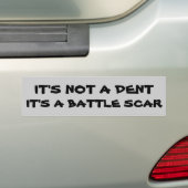 Geen Dent, het is een gevechtsauto Bumpersticker (Op auto)