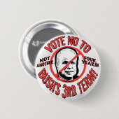 Geen derde termijn van Struik Ronde Button 5,7 Cm (Voorkant /achterkant)