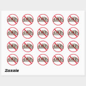Geen diameter ronde sticker (Vel)