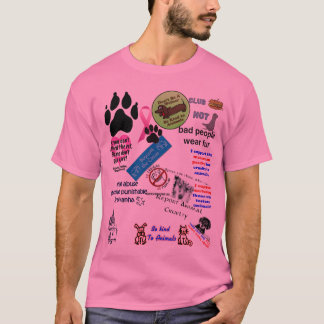 geen dierenmishandeling t-shirt