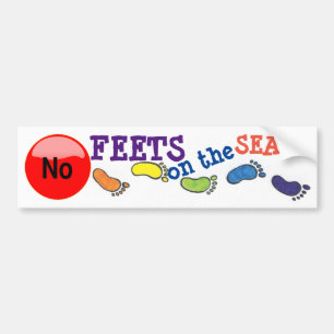 GEEN DIERVOEDING op de zitplaats — Teken/sticker/m Bumpersticker