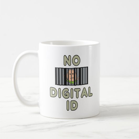 Geen digitale id koffiemok (Links)