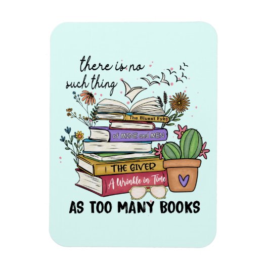 Geen ding zo veel boeken magneet (Verticaal)