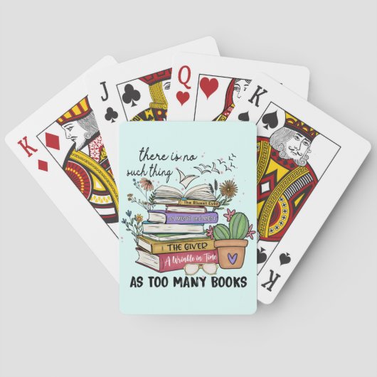 Geen ding zo veel boeken pokerkaarten (Achterkant)