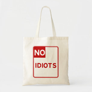 Geen dioten toegestaan bij tote bag