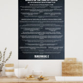 "Geen discriminatie" Mensenrechten groot Poster (Keuken)