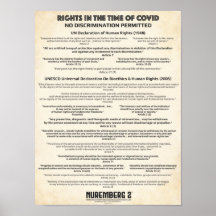 "Geen discriminatie" Mensenrechten X Klein Poster