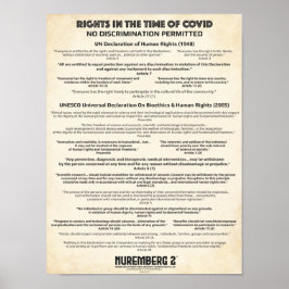 "Geen discriminatie" Mensenrechten X Klein Poster