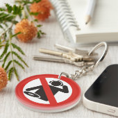 Geen DJ Zone Sleutelhanger (Voorkant Rechts)