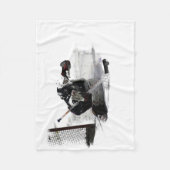 Geen doel hier! - Hockey Player Fleece Blanket (Voorkant)