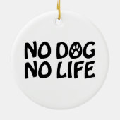 GEEN DOG KERAMISCH ORNAMENT (Achterkant)