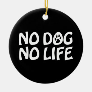 GEEN DOG KERAMISCH ORNAMENT