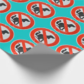 Geen Dog Poop Poo-teken Cadeaupapier (Hoek)